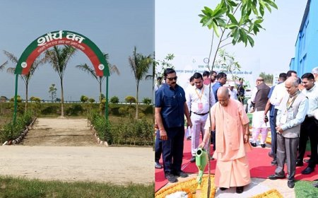 Lucknow: पर्यावरण से भी 'शौर्य' गाथा कहेगी 'ब्रह्मोस'- सीएम योगी के निर्देशन में ब्रह्मोस फैसिलिटी भटगांव के 30 एकड़ में विकसित की गई ग्रीन बेल्ट। 