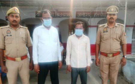 Hardoi : बिलग्राम थाने में मारपीट के दो आरोपियों को पुलिस ने किया गिरफ्तार