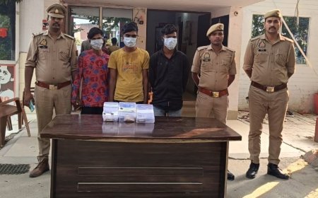 Hardoi : थाना कोतवाली देहात में चोरी के मामले में तीन अभियुक्त गिरफ्तार, नगद बरामद