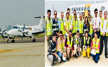 Noida: कैलिब्रेशन फ्लाइट ने नोएडा इंटरनेशनल एयरपोर्ट पर की सफल लैंडिंग, हवाई संचालन की दिशा में अहम कदम, एयर नेविगेशन सिस्टम की जांच शुरू। 