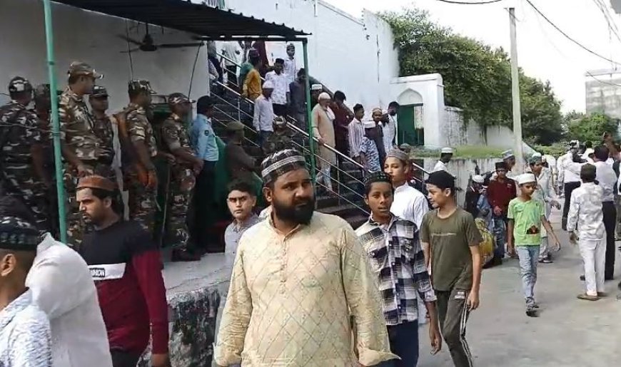 Sambhal : सम्भल की जामा मस्जिद में अमन-चैन के बीच अदा हुई जुम्मे की नमाज, सुरक्षा व्यवस्था रही सख़्त