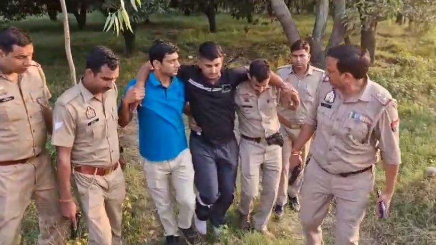 सहारनपुर पुलिस मुठभेड़: 25 हजार का इनामी हिस्ट्रीशीटर बदमाश घायल, गिरफ्तार।