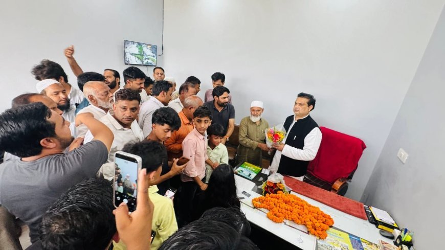 Saharanpur : गागलहेड़ी पहुंचने पर ग्रामीणों ने विधायक आशु मलिक का किया भव्य स्वागत