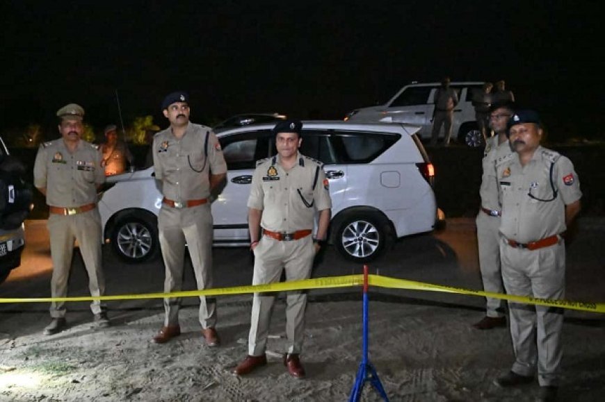 Saharanpur: पुलिस मुठभेड़ में ₹1 लाख का इनामी बदमाश ढेर, थाना प्रभारी घायल। 