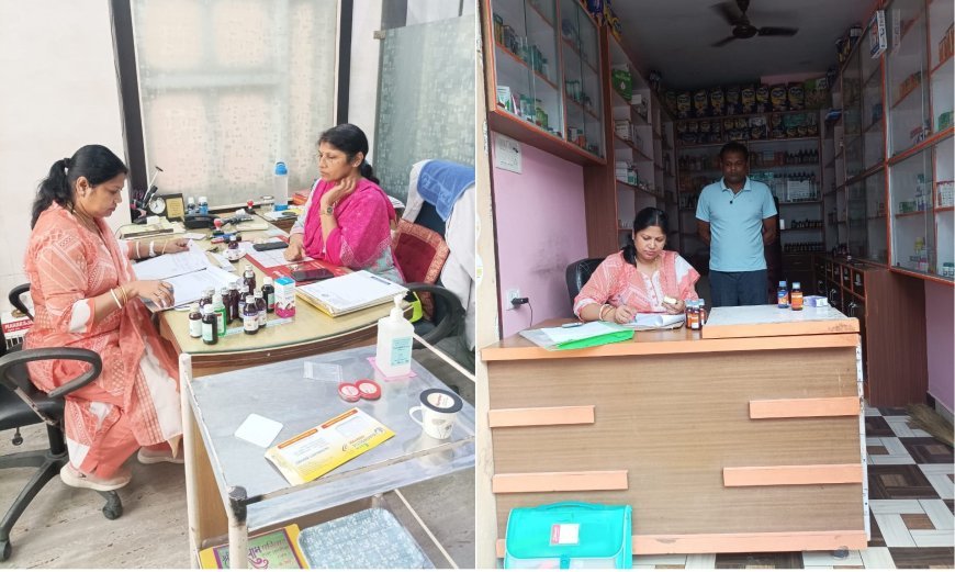 Hardoi : संडीला में खांसी सिरप के नमूने लिए, ड्रग निरीक्षक की टीम ने जांच की