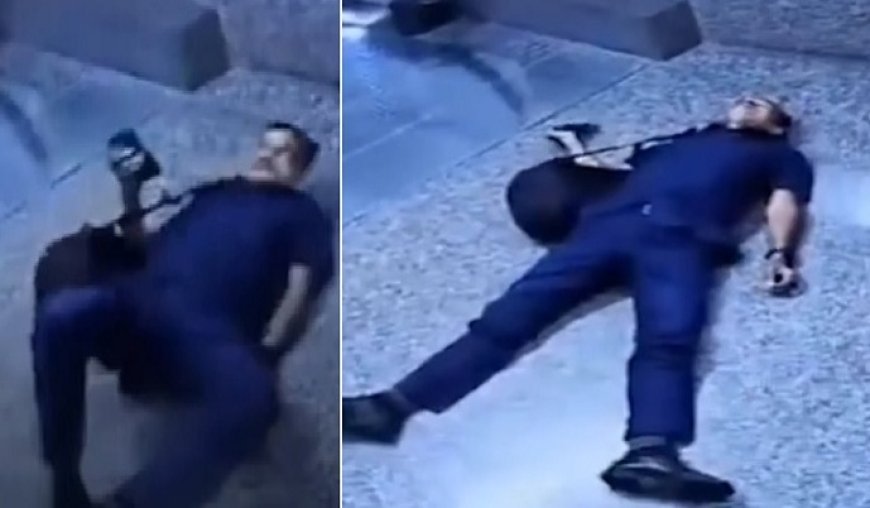 तीस हजारी कोर्ट में ड्यूटी के बीच हार्ट अटैक से ASI की दर्दनाक मौत, सीसीटीवी में कैद आखिरी पल।