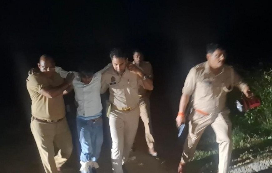 सम्भल में पुलिस और पच्चीस हजार के इनामी लुटेरे में मुठभेड़, दोनों ओर से चली गोलियां – बदमाश व सिपाही घायल।
