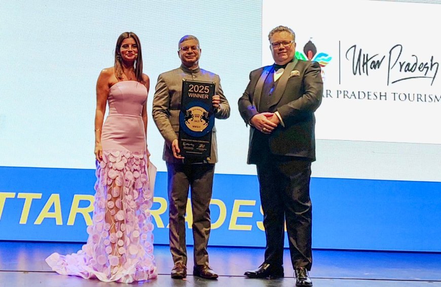 Lucknow : पर्यटन विभाग को सेवन स्टार्स लग्जरी हॉस्पिटैलिटी एंड लाइफस्टाइल अवार्ड्स 2025 से सम्मानित किया गया
