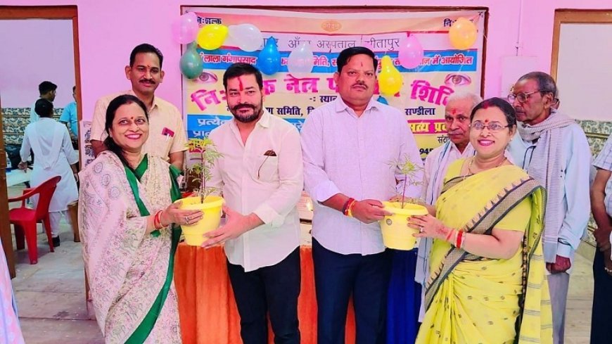 Hardoi: 100वें नि:शुल्क नेत्र परीक्षण शिविर में 18 मरीजों का मोतियाबिंद ऑपरेशन हेतु चयन। 