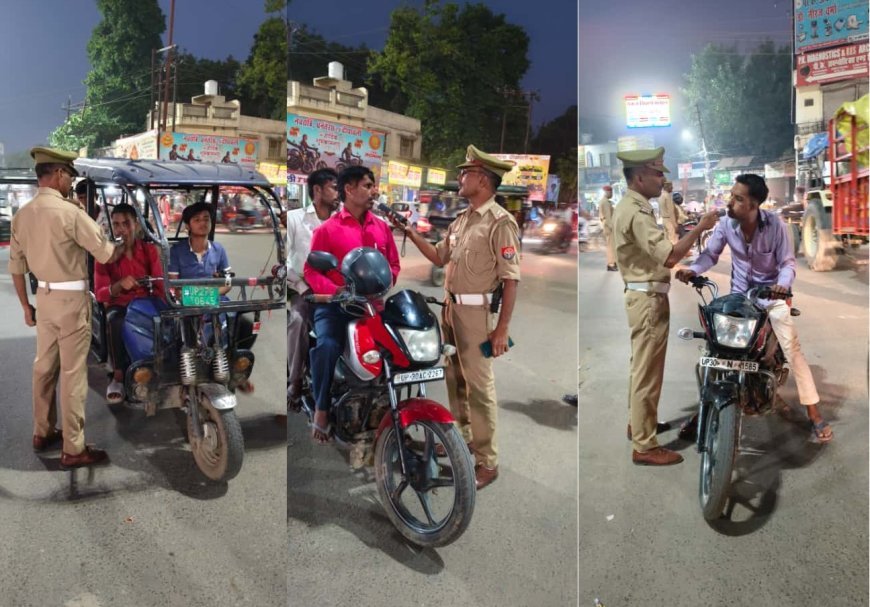 Hardoi : हरदोई में यातायात पुलिस का शराब पीकर वाहन चलाने वालों पर सख्त अभियान
