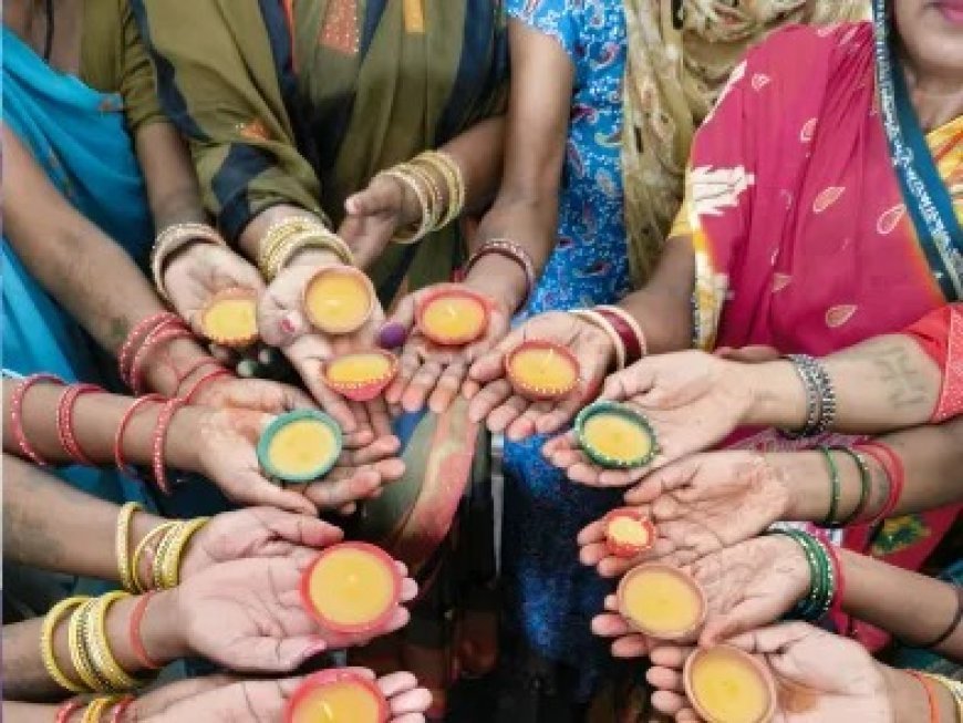 Lucknow : उत्तर प्रदेश पर्यटन विभाग की जमीनी पहल, प्रशिक्षित ग्रामीण महिलाओं ने बनाए 5 लाख दीये