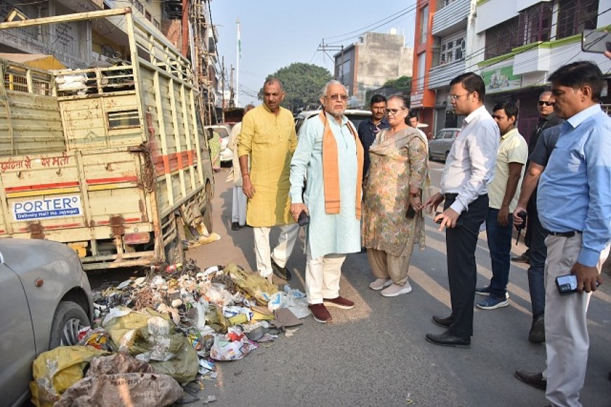 Lucknow: सुरेश कुमार खन्ना का लखनऊ में औचक निरीक्षण: स्वच्छता और सुविधाओं की जमीनी हकीकत पर नजर