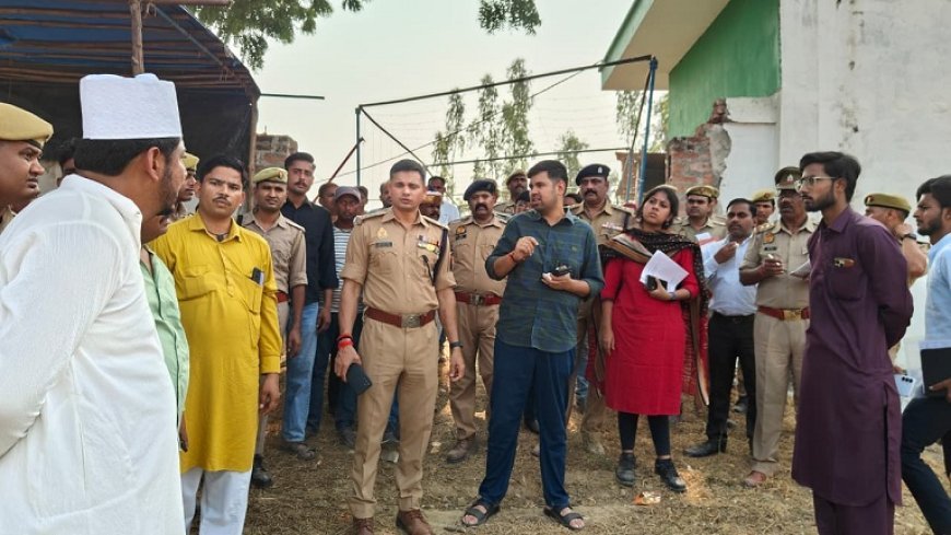 Hardoi: जिलाधिकारी एवं पुलिस अधीक्षक ने झड़ीशाह उर्स  मेले का निरीक्षण कर दिये सख्त निर्देश।