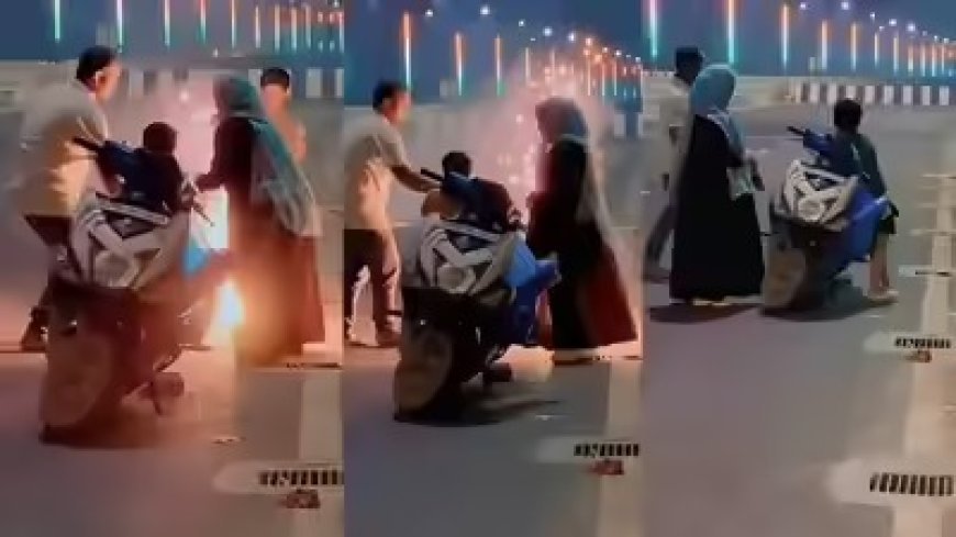 साम्प्रदायिक सद्भाव की मिसाल: मुस्लिम परिवार ने सड़क पर मनाई दिवाली, वायरल वीडियो ने जीता लाखों दिल।