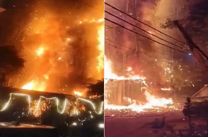 इंदिरापुरम के दिव्या अपार्टमेंट में पटाखों की चिंगारी से भीषण आग, 19 परिवार सुरक्षित निकाले गए।