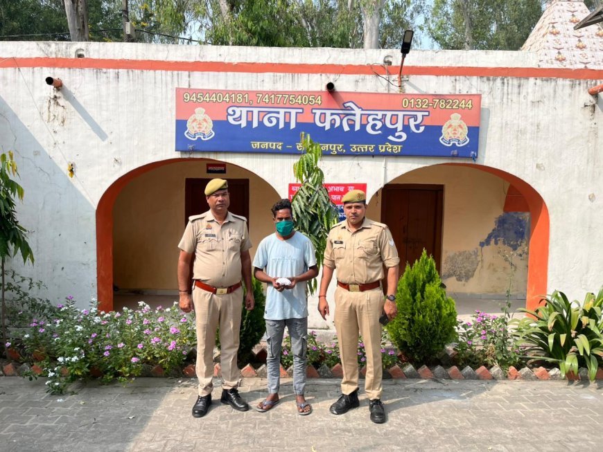 Saharanpur : ऑपरेशन सवेरा के तहत फतेहपुर पुलिस ने पकड़ा नशा तस्कर, 160 ग्राम चरस बरामद