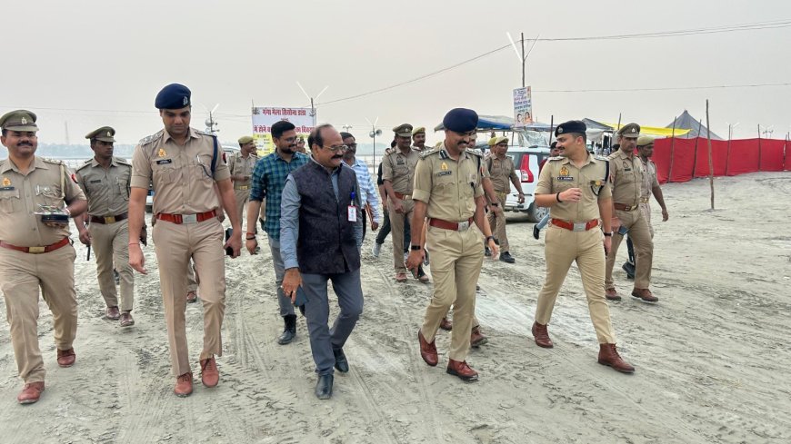 Sambhal : डीआईजी मुनिराज ने किया सिसौना डांडा मेले की तैयारियों का निरीक्षण