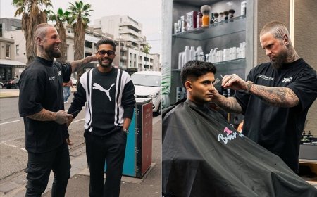 शुभमन गिल, अभिषेक शर्मा और नीतीश कुमार रेड्डी का शानदार स्टाइल ट्रांसफॉर्मेशन, स्टाइलिस्ट जॉर्डन टैबकमैन ने दिया नया लुक। 