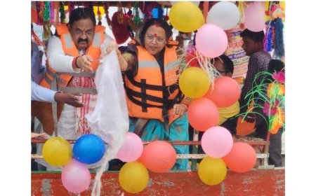 Hardoi : जिला पंचायत अध्यक्ष प्रेमावती ने गंगा में छोड़े मछली के बच्चे, जैव विविधता संरक्षण के लिए जागरूकता कार्यक्रम आयोजित