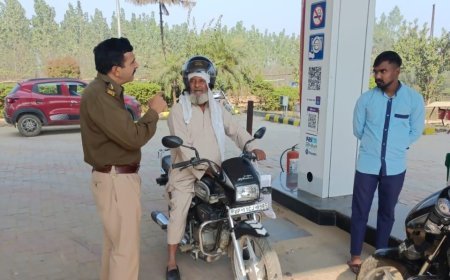 Deoband : देवबंद में नो हेलमेट-नो फ्यूल अभियान, पेट्रोल पंपों पर सख्ती