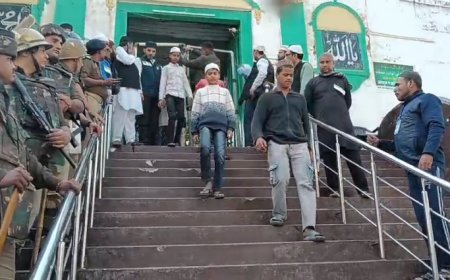 Sambhal : जामा मस्जिद में पुरातत्व विभाग टीम से बदसुलूकी, एक गिरफ्तार