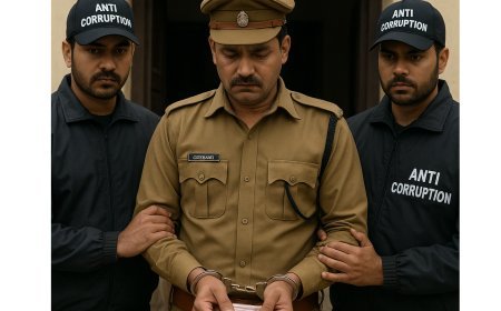 Hardoi : माधौगंज थाने के उप निरीक्षक को रिश्वत लेते पकड़ा, भ्रष्टाचार निरोधक इकाई ने कार्रवाई की