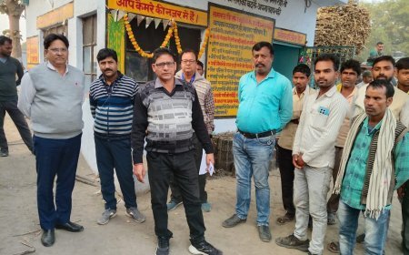 Sitapur : सीतापुर में चीनी मिल के क्रय केंद्रों का सघन निरीक्षण, किसानों की शिकायतों पर कार्रवाई