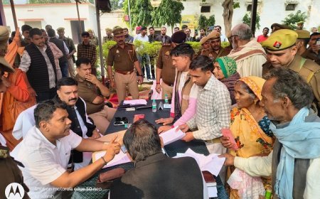 Sitapur: सम्पूर्ण थाना समाधान दिवस में डीएम व एसपी एवं क्षेत्रीय विधायक ने सुनीं जनसमस्याएं।