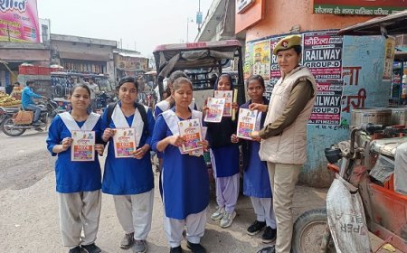 Hathras: मिशन शक्ति फेज-5 के तहत महिलाओं और बालिकाओं को किया गया जागरूक। 