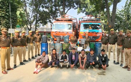Sitapur : सीतापुर में डीजल चोरी गैंग का भंडाफोड़, छह अंतर्जनपदीय सहित सात आरोपी गिरफ्तार, 1200 लीटर डीजल और तीन अवैध हथियार बरामद