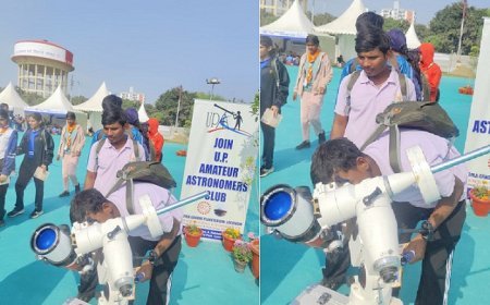 Lucknow: भारत स्काउट्स एंड गाइड्स जम्बूरी में 35 हजार प्रतिभागियों ने किया सूर्य व ग्रहों का अवलोकन। 