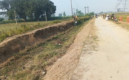 Sitapur : रस्यौरा माइनर नहर की सफाई शुरू, ठेकेदार पर सिल्ट नहर में ही डालने के आरोप, अधिकारी ने जांच का भरोसा दिया