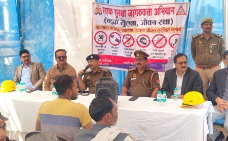 Hardoi : हरदोई में यातायात जागरूकता अभियान, 646 वाहनों से 9.27 लाख का जुर्माना वसूला