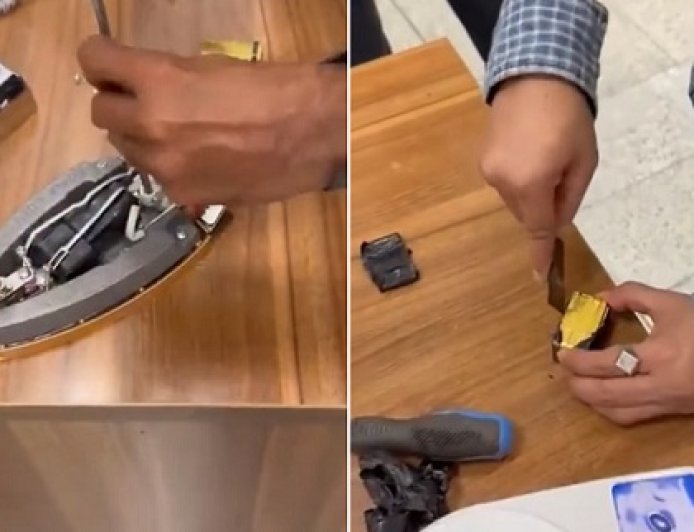 अजब गजब: हैदराबाद एयरपोर्ट पर शारजाह से आए यात्री से 11 सोने की सिल्लियां जब्त: आयरन बॉक्स में छिपाकर लाया था ₹1.55 करोड़ का सोना। 