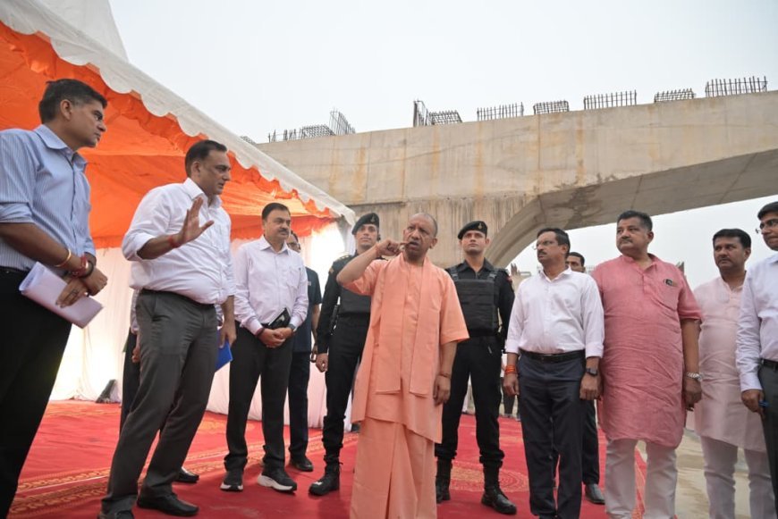 Gorakhpur : सिक्सलेन फ्लाईओवर निर्माण की प्रगति अपेक्षित न होने पर सीएम योगी ने लगाई फटकार