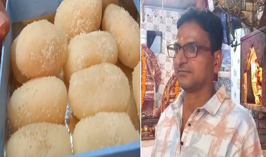 Ballia: खुलेआम मिठाई की दुकान पर बेची जा रही फंगस बदबूदार मिठाइयां।