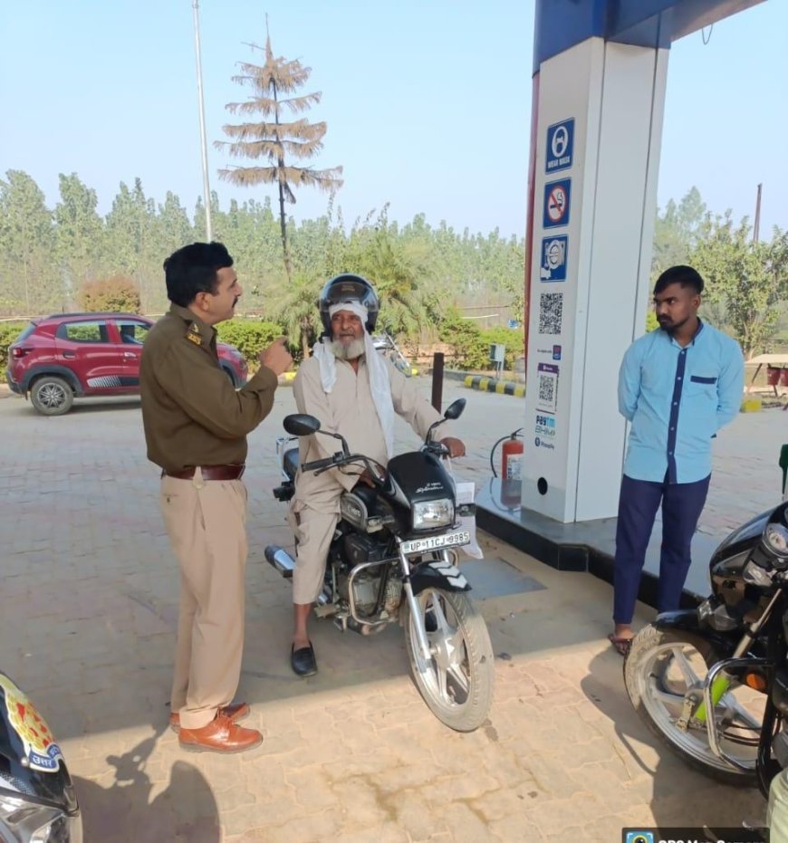 Deoband : देवबंद में नो हेलमेट-नो फ्यूल अभियान, पेट्रोल पंपों पर सख्ती