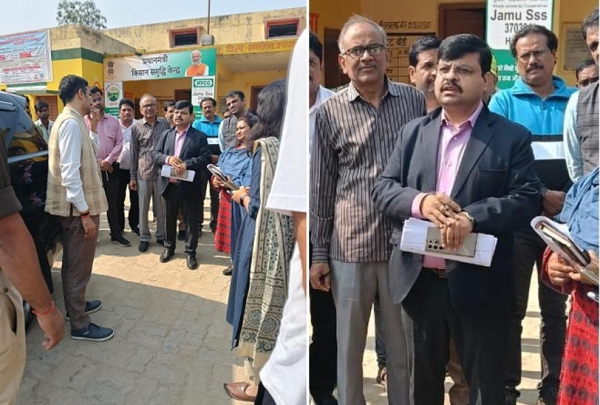 Hardoi: मंडलायुक्त ने संडीला के धान क्रय केंद्रों का औचक निरीक्षण किया, जामू केंद्र पर अनियमितताओं पर कार्रवाई के आदेश। 