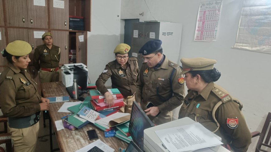 Hardoi : जिले में एएसपी ने महिला थाना और बिलग्राम थाने का अर्धवार्षिक निरीक्षण