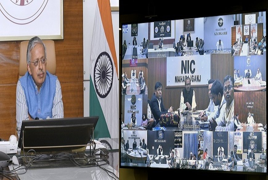 Lucknow: मुख्य सचिव की अध्यक्षता में वीडियो कॉन्फ्रेंसिंग के माध्यम से सभी मण्डलायुक्तों एवं जिलाधिकारियों के साथ साप्ताहिक समीक्षा बैठक संपन्न। 