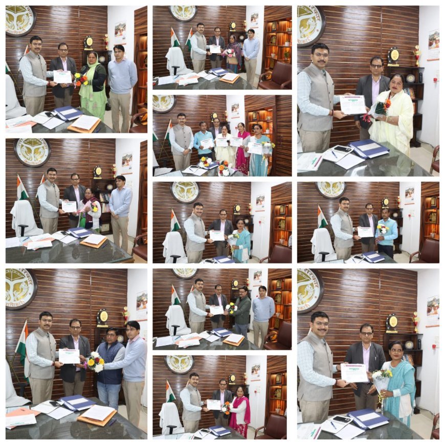 Saharanpur : सहारनपुर में 10 बीएलओ को मिला सम्मान, मतदाताओं से अपील