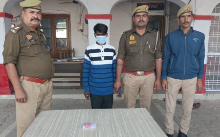 Hardoi : हरदोई में चोरी के आरोपी को गिरफ्तार कर आभूषण बरामद किये