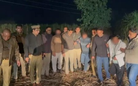 Hapur : लिफ्ट देकर लूटपाट करने वाले तीन अपराधियों को पुलिस ने मुठभेड़ में पकड़ा, दो को गोली लगी