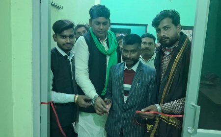 Hardoi : किसान नेता रफीक लम्बू ने गंधर्व मैनपावर सिक्योरिटी सर्विस का किया उद्घाटन