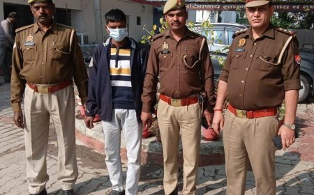 Hardoi : हरदोई शहर कोतवाली पुलिस ने गैंगस्टर एक्ट के आरोपी को गिरफ्तार किया