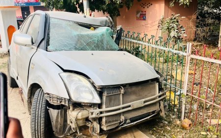 Ayodhya : अयोध्या में तेज रफ्तार कार पिलर से टकराई, दो किशोरों की मौत, एक युवक गंभीर