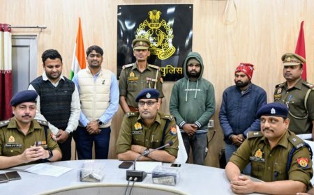 Barabanki : बाराबंकी में ब्लैकमेलिंग और ऑनलाइन टास्क ठगी का गिरोह पकड़ा, दो आरोपी गिरफ्तार