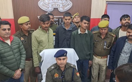 Jaunpur: चेयरमैन आवास पर गोलीबारी: 4 आरोपी धरे, एक नाबालिग भी शामिल, 3 बाइक व हथियार जब्त। 