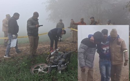 Sambhal: सम्भल पुलिस मुठभेड़ में 50 हजार का इनामी बदमाश गिरफ्तार, पैर में गोली लगने से घायल।