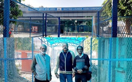 Agra: यात्रियों के लिए बड़ी सुविधा- आगरा सिविल एयरपोर्ट पर फुटफॉल तेजी से बढा,छमता से छै गुना उपयोग। 